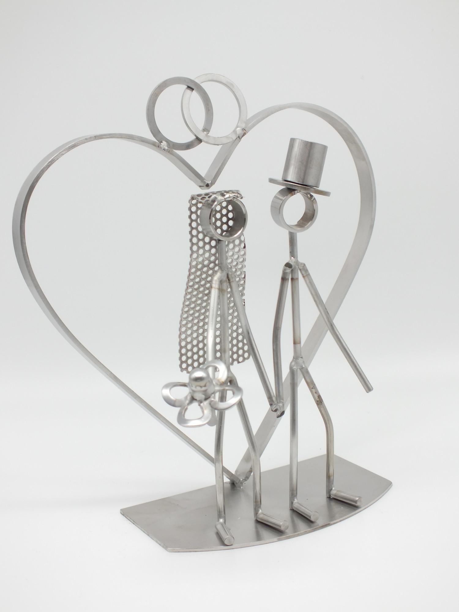 Brautpaar aus Edelstahl Brautpaar aus Edelstahl